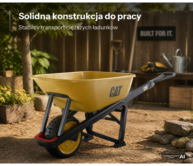 Cat Taczka k-series 6' steel 500kg flat-free tire - 1604189 - zdjęcie 2